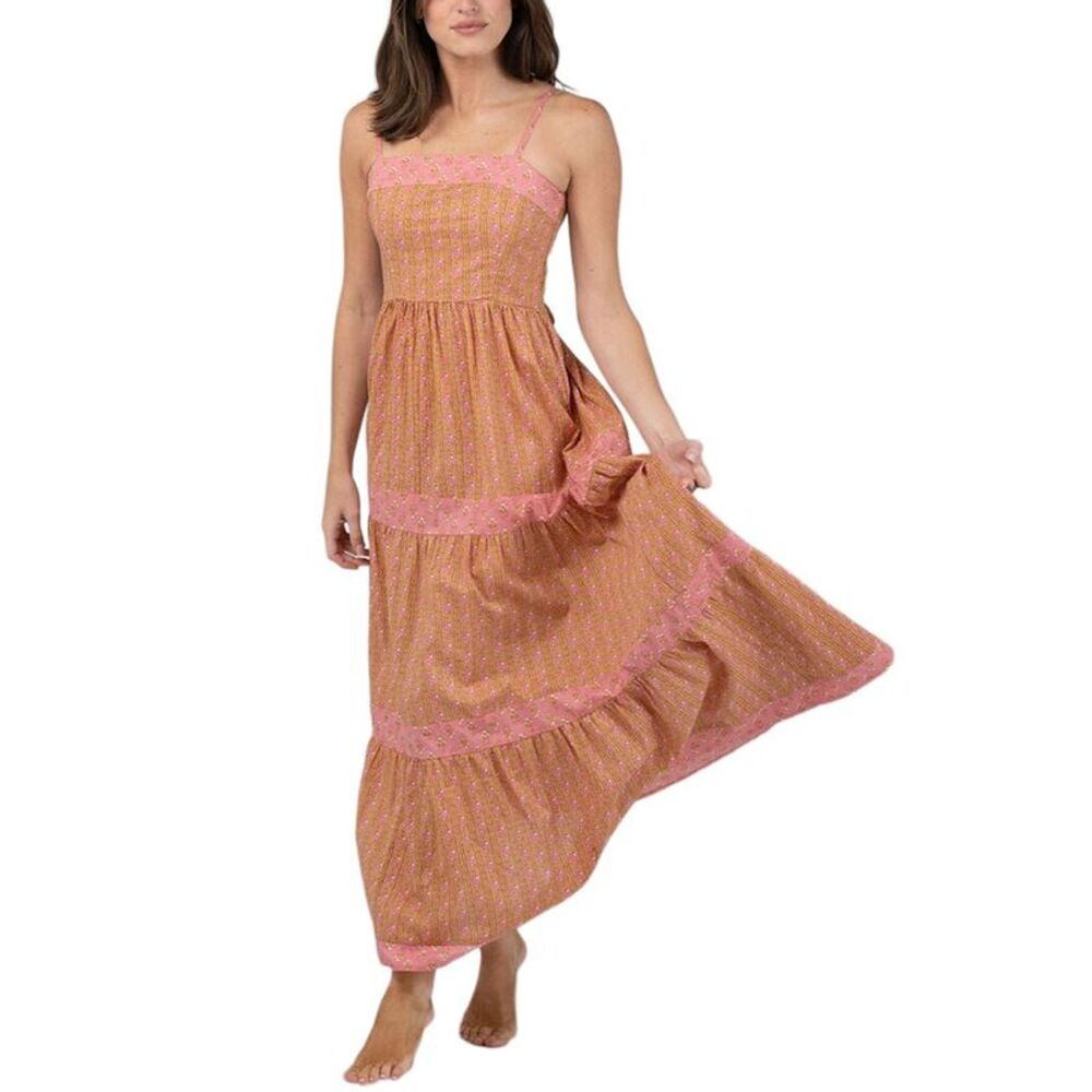 Olive Workshop Womens  Mallorca Maxi Dress, Pink